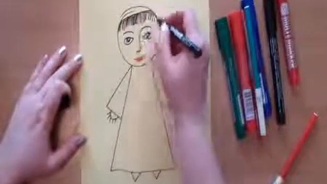 Как ребенку рисовать куклу в разных платьях смотреть онлайн