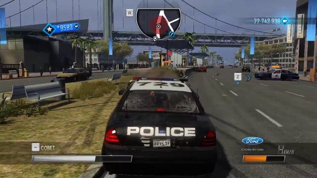 Ford Crown Victoria Cop drift race погоня гонки лрифт и погони в роли копа в драйвекр сан франциско смотреть онлайн