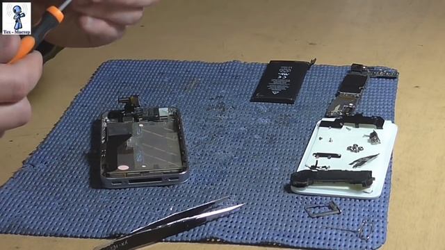 Iphone 4 - замена кнопки Home смотреть онлайн