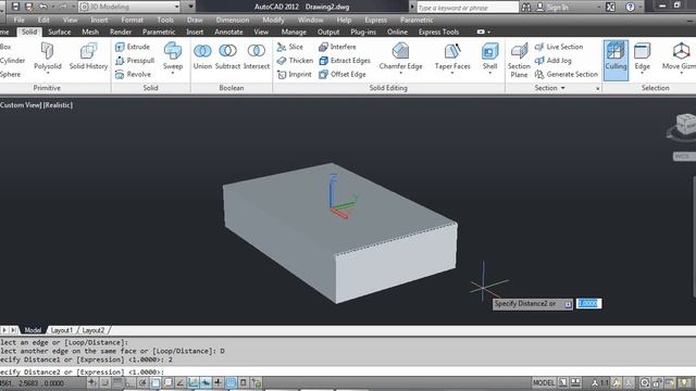 The CHAMFER EDGE Command - AutoCAD смотреть онлайн