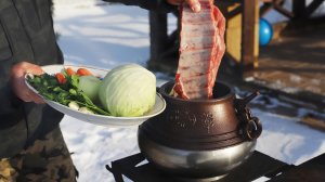 Наваристые щи в афганском казане