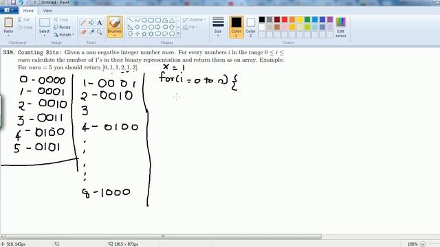 Counting Bits Problem (Easy) смотреть онлайн
