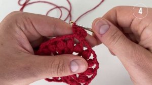 Простая салфетка крючком, Анастасия, 1-10, для сервировки