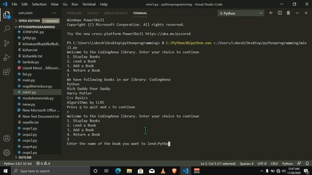 Python (Object-OrientedProgramming) Mini Project #1 || Coding Anna смотреть онлайн
