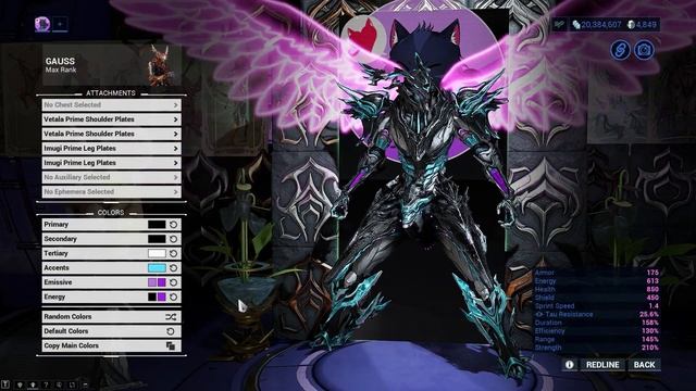 Warframe | Fashion Frame | Gauss : Shadow Blaze смотреть онлайн