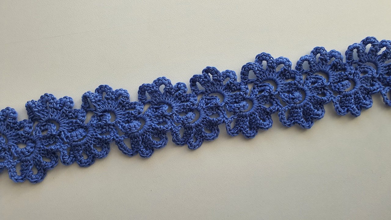 ЛЕНТОЧНОЕ КРУЖЕВО мастер-класс. КАЙМА для ирландского кружева. Вязание крючком / Crochet Lace Ribbon смотреть онлайн