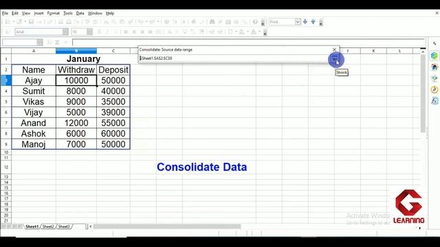 Consolidate data in OpenOffice Calc | Unit 2 Electronic Spreadsheet |Class 10 Information Technolog смотреть онлайн