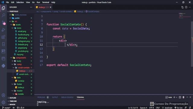 Cursos de programação - criando um portfólio em react passo a passo - 05 смотреть онлайн