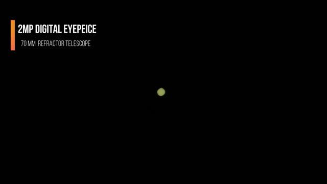 Jupiter Through 70mm Refractor Telescope & Digital Eyepeice смотреть онлайн