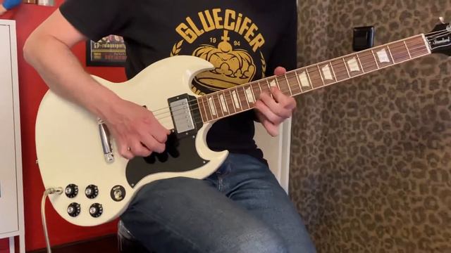 Gibson SG Standard vintage white 2013 model смотреть онлайн