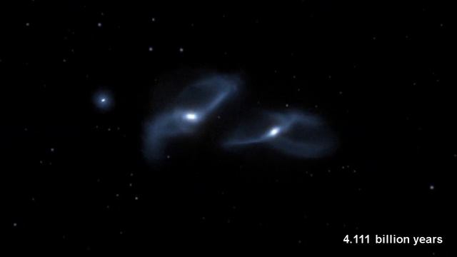 Collision between The Milky Way and Andromeda Galaxy. NASA VIDEO смотреть онлайн
