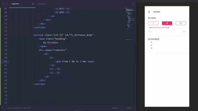 UI Design Tutorial - Food Search / Filter | HTML CSS BOOTSTRAP смотреть онлайн
