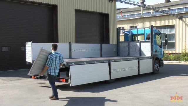 Volvo FL 290 бортовая платформа с полуворотами смотреть онлайн