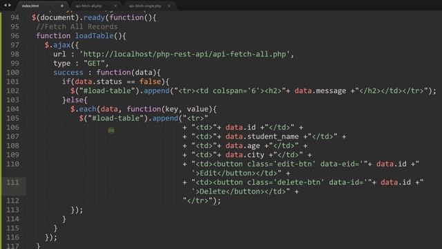 PHP REST API in Web Page Tutorial in Hindi / Urdu смотреть онлайн