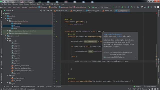 Filter Recyclerview using Search View || Implement Search View in Recyclerview || 2021 || Foxandroi смотреть онлайн