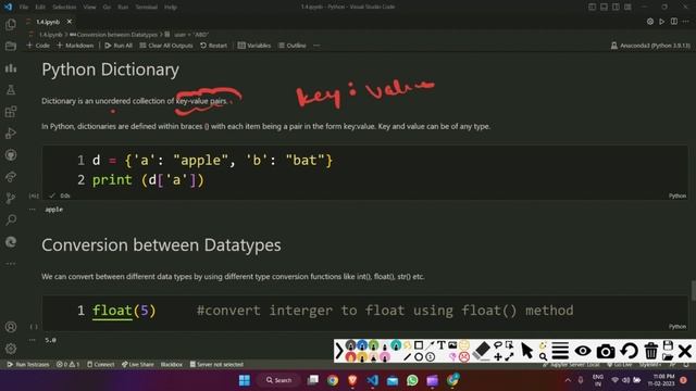 LEC 4: List, Tuple, Set, Dictionary, Conversion between Datatypes (Typecast) смотреть онлайн