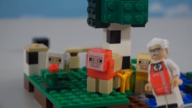 Minecraft LEGO Wool Farm & Panda Nursery vs KFC! A Stop Motion Adventure Unboxing смотреть онлайн