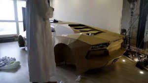 Ламборгини Авентадор из картона