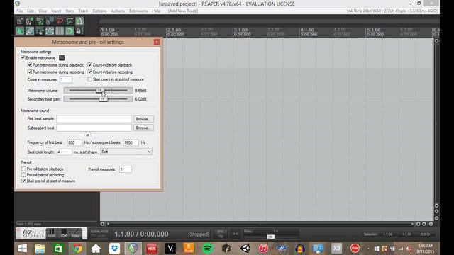 Metronome in reaper смотреть онлайн