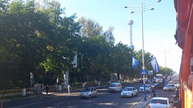 Ташкент экскурсионный автобус часть 2 По Амира Тимура к Шахристанской смотреть онлайн