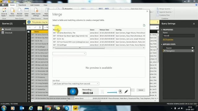 Power BI Desktop - How to Use Merge смотреть онлайн