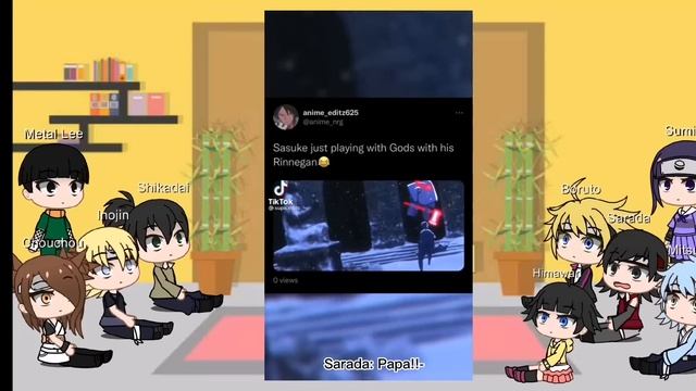 Boruto and his friends react to Naruto and Sasuke смотреть онлайн