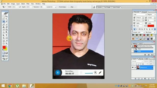 Passport photo edit in Photoshop cs 8 смотреть онлайн