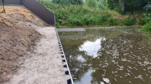 Укрепление берега шпунтом ПВХ. Самый бюджетный и надежный вариант дешевле дуба!!! Берегоукрепление