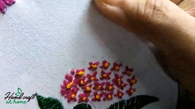 Hydrangea Flower embroidery смотреть онлайн