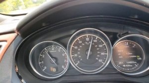 Mazda CX-9 2.5 145 км.ч. расход бензина траса  Мазда СХ-9