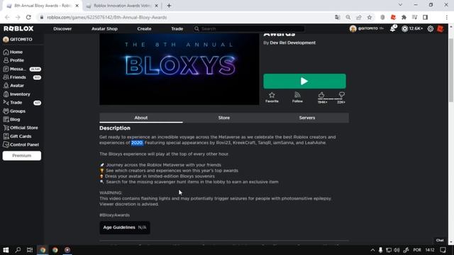 Confirmado o Evento Roblox Innovation Awards 2023 смотреть онлайн