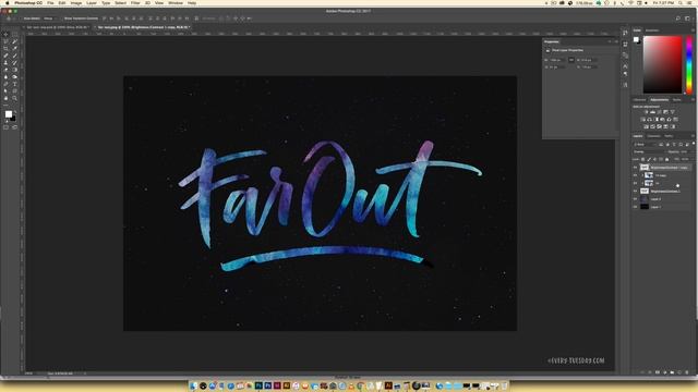 Create a Watercolor Galaxy Effect in Adobe Photoshop смотреть онлайн