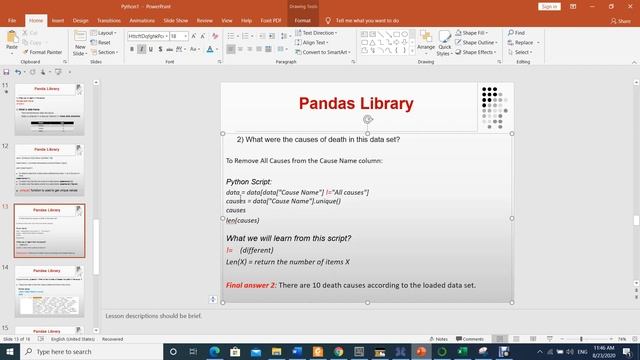 Learn Python by Cases Studies (Practical Python Training : How to analyze causes of death) Part_1_2 смотреть онлайн