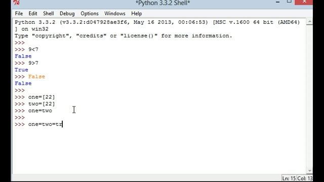 Python Tutorial in Tamil 23 Comparison Operator смотреть онлайн
