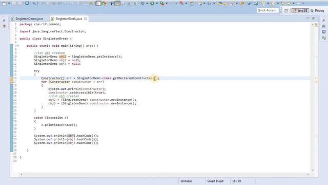 How to break singleton rule?Is it possible to create multiple objects from singleton class? смотреть онлайн