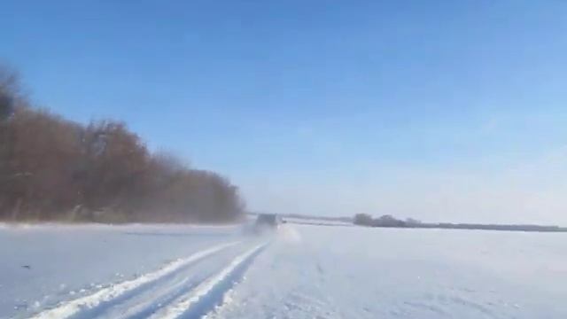 Паджеро Спорт 2 валит по снегу. смотреть онлайн
