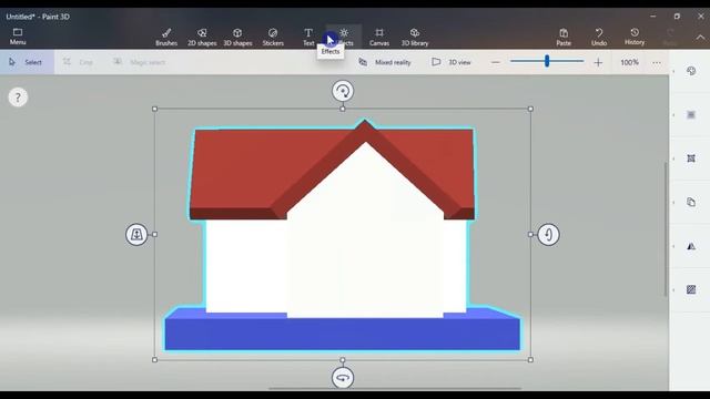 How to create a 3D House in paint3D | Paint 3D | DSK arts смотреть онлайн