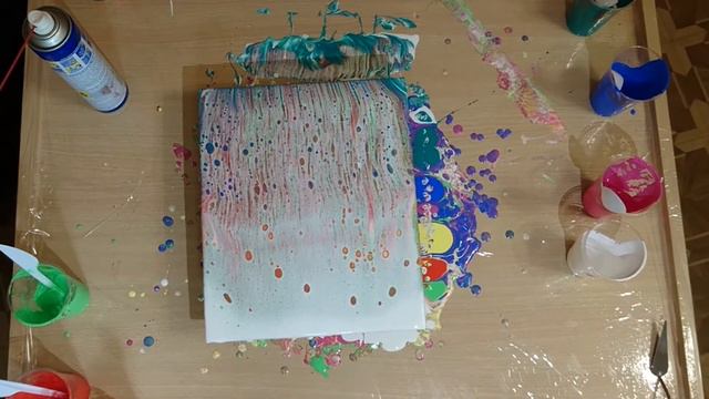Пузырьки лимонада. Акриловая заливка fluid art смотреть онлайн