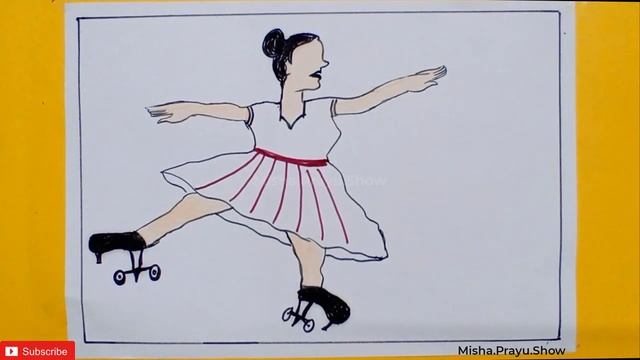 International Dance Day 2021 | Drawing of dancing girl | how to draw a girl dancing very easy смотреть онлайн