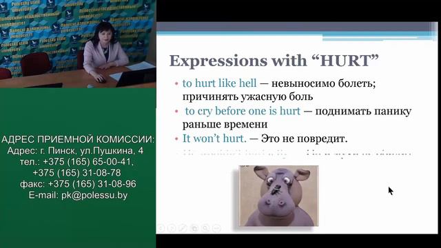 Корженевич Ю. В. "Особенности употребления лексики,фразовых глаголов и идиом по теме «Health»" смотреть онлайн