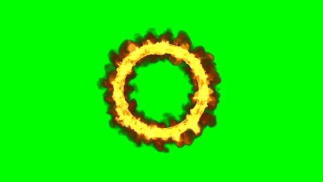 Футаж огненного кольца в Cinema 4D смотреть онлайн