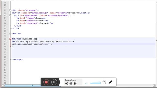 Ep21 - Click Outside to Close Dropdown - Javascript смотреть онлайн