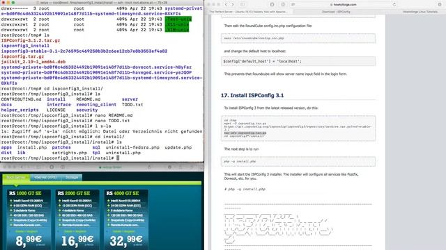 Linux Server Teil 6 ISPConfig und Webmail Installieren смотреть онлайн