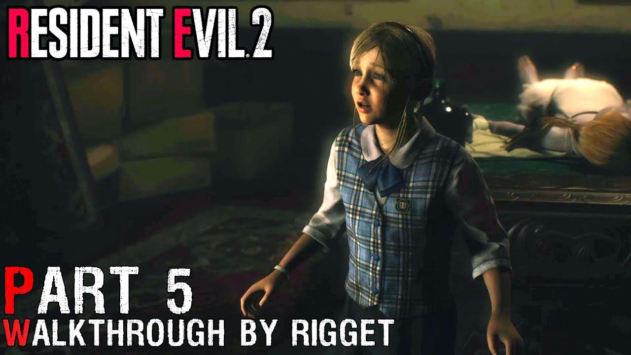 Resident Evil 2 Remake CLAIRE (2) Прохождение Часть 5 "Побег Шерри" смотреть онлайн