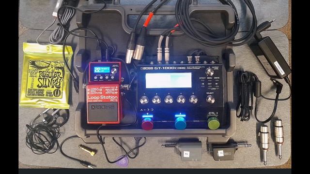 Battery powered mobile guitar rig in a BOSS BCB-30X (GT-1000core, RC-5, WL-20L, B&O A8, Wireless GO смотреть онлайн