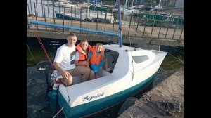 Парусная мини яхта "Воробей" самостоятельная постройка