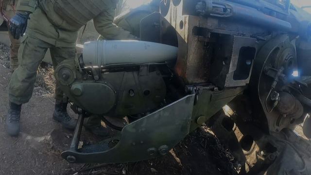 Боевая работа расчетов гаубиц «Гиацинт-Б» смотреть онлайн