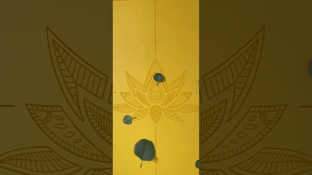 Премиум коврик от Арт Йогаматик - Lotos Yellow