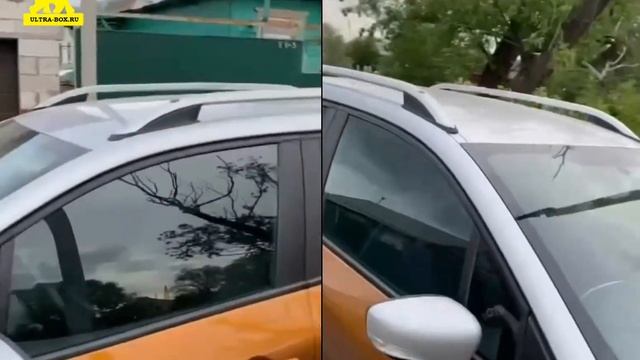 Рейлинги на крышу Renault Captur. Очень редкая машина в России - САПТЮР смотреть онлайн