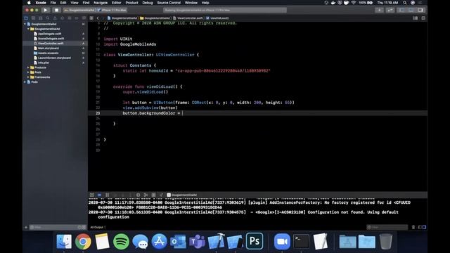 Fullscreen Interstitial Ad in App (Swift 5) - Xcode 11 - 2020 - iOS, Admob смотреть онлайн
